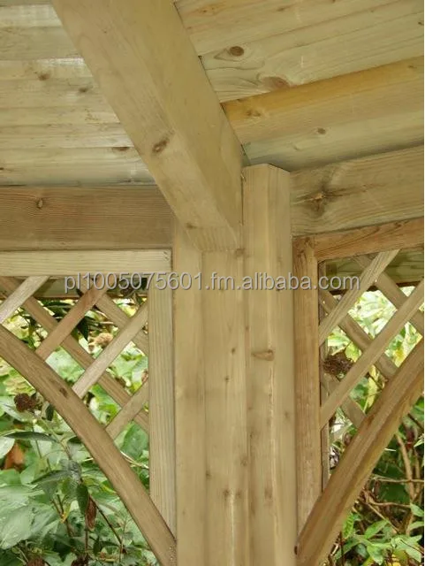
Wooden Pavilion Gazebo Wagner. Timber Canopy 