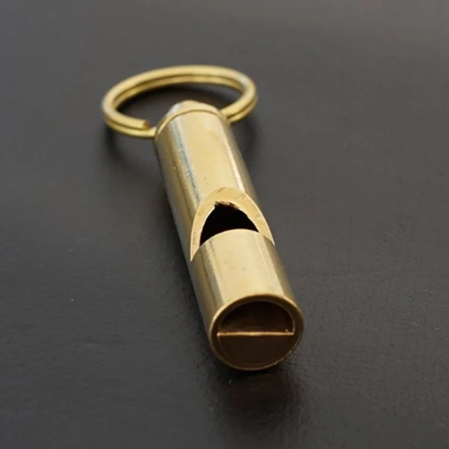 
Factory Wholesale Pure Copper With Keychain Seek Survival Whistle Outdoor Training Whistle 