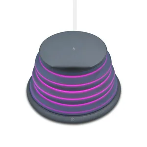 Silicone Folding 10W Wireless Charger LED Lamp