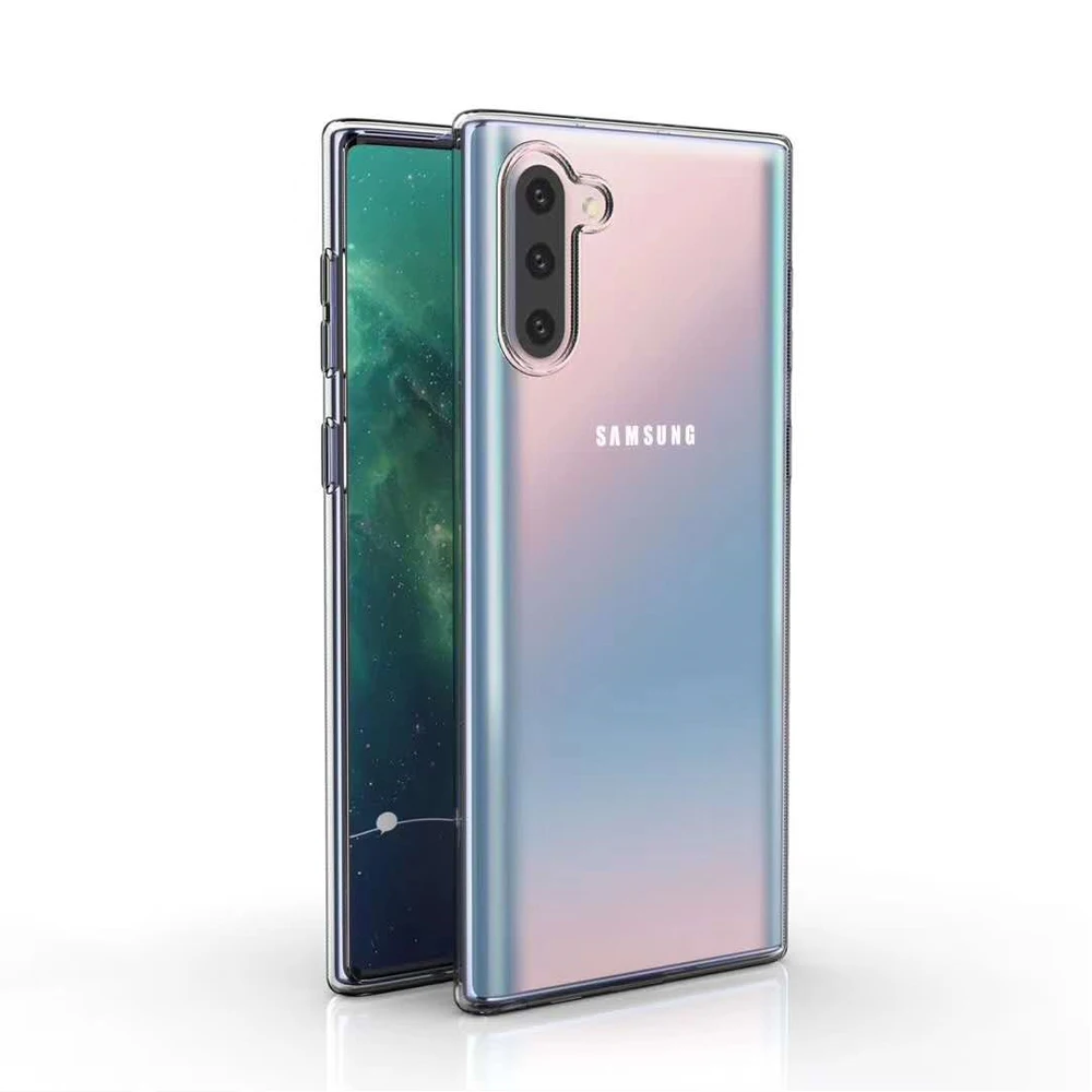 

For Samsung Galaxy Note 10 Back Cover case, Clear TPU Cover Mobile Cell Phone Case For Samsung Note 10 Case