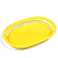 

High quality food grade oval plastic fast food basket