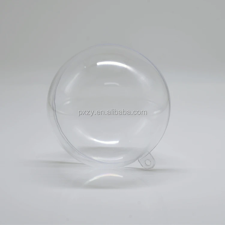 China Two Halves Clear Plastic Ball Plastic Openable Ball For Package