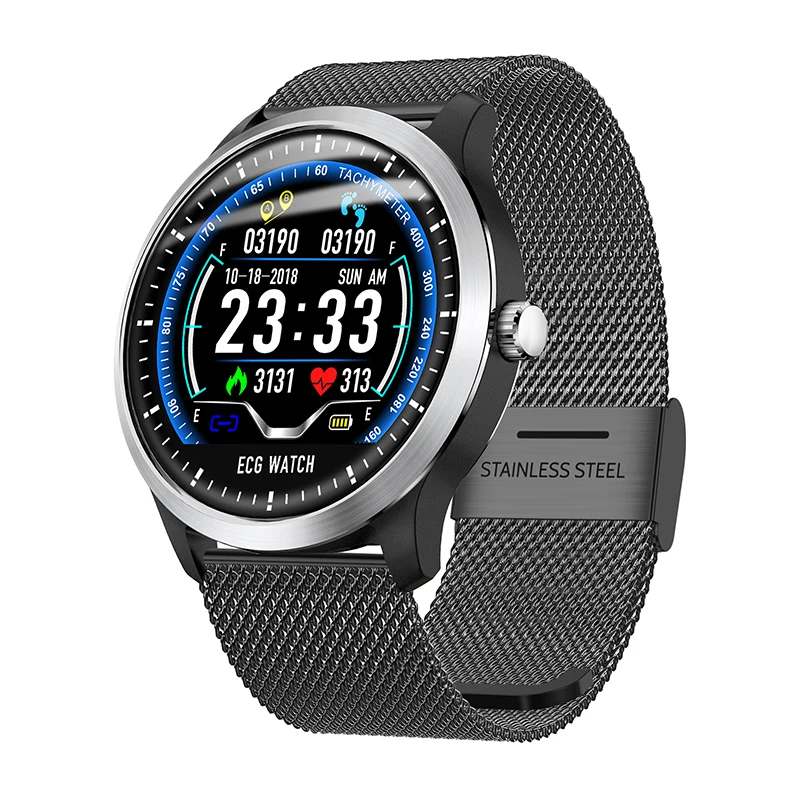 

New fitness band N58 PPG ECG smart watch with ecg electrocardiograph display holter heart rate monitor blood pressure smartwatch, N/a