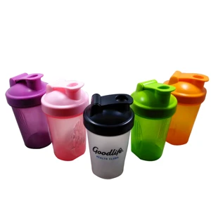 Supply cheap logo printed 300ml 400ml 600ml 700ml gym plastic sport custom protein shaker for promotion