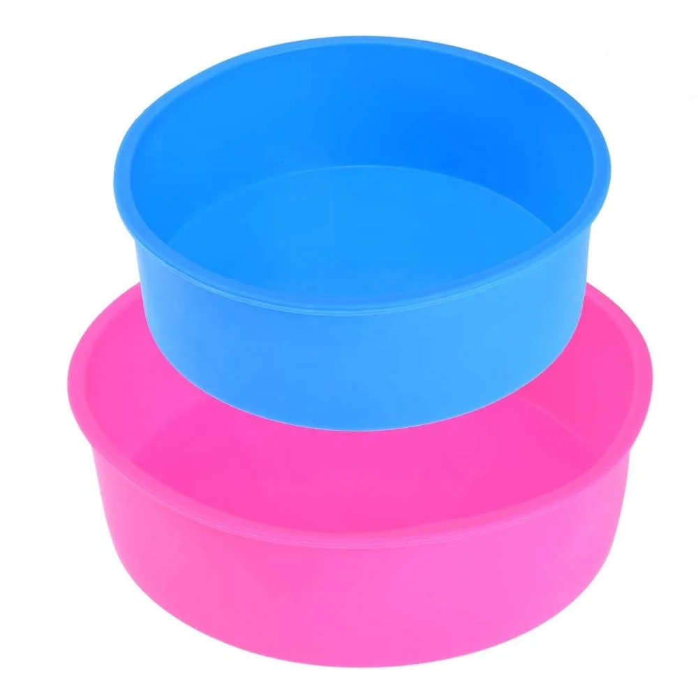 

Baking Bakeware Pan Round 8 Inch and 6 Inch Silicone Cake Mold, Customized color