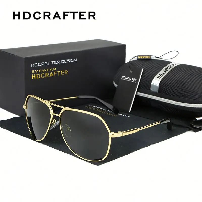 

HDCRAFTER Classical Polarized Alloy Driving Sunglasses for men