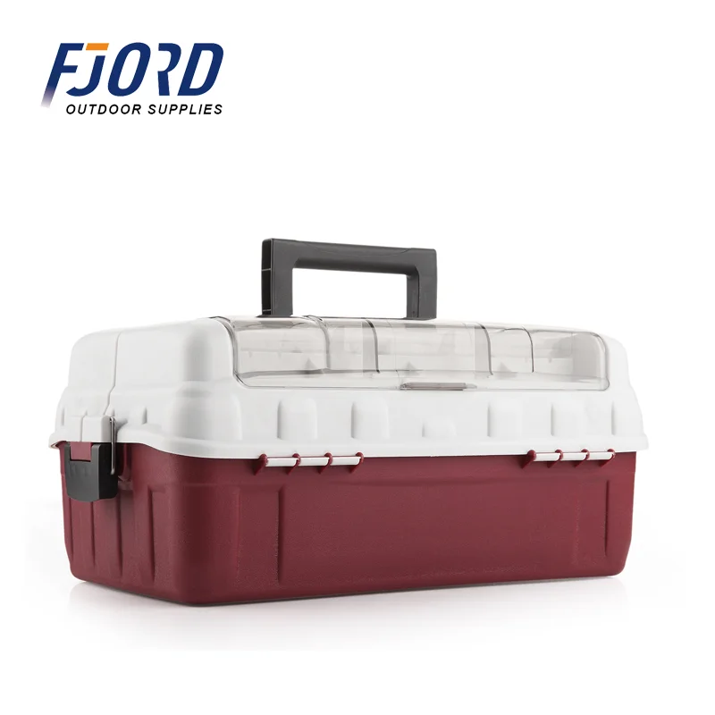 

FJORD Food Grade Portable lure box Plastic Fishing Tackle box Fishing Lure Box, As the picture