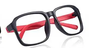 Black Red Fashion Unisex Hipster No lens Glasses Frame Decorative Eyeglass Frames