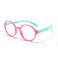 

Silica Gel Soft Eyeglasses Anti Blue Light Blocking Glasses Kids Children Round Optical Eyeglasses Frames for Kids