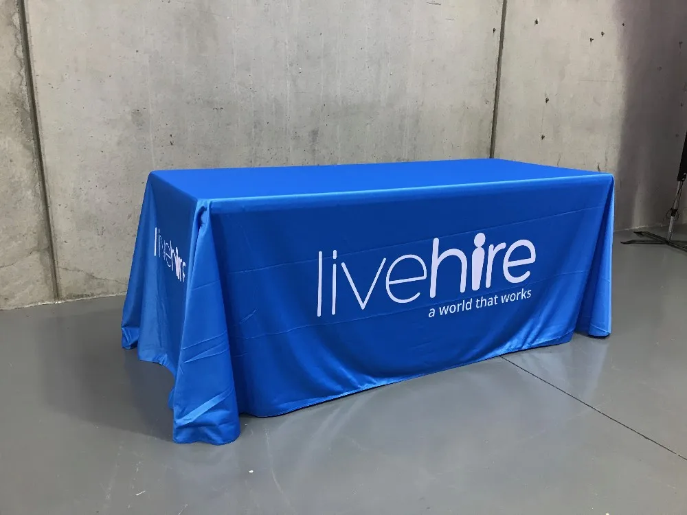 Event Exhibition Trade Show Custom Stretch Table Cloth With Logo Buy