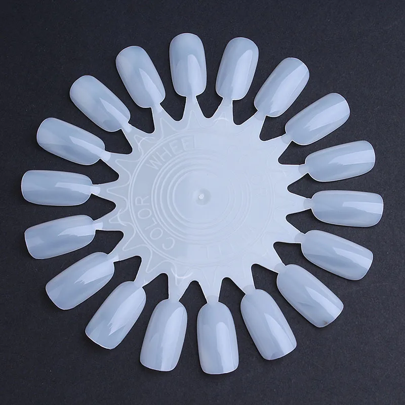 

Wholesale artificial nail tip natural and clear color round shape nail polish color chart, Clear natural