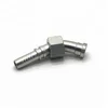hebei 20741 45 degree elbow hose fitting pipe fitting female metric hydraulic fitting for Cat excavator