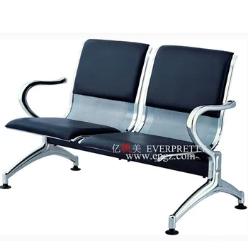 Modern 2 Seat Pu Leather Airport Waiting Chair Comfortable