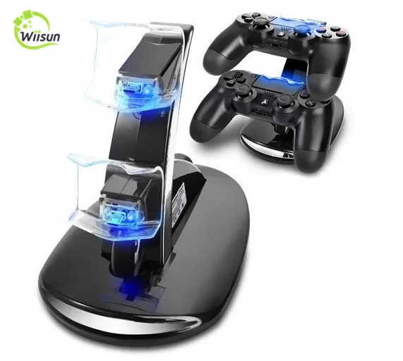 Controller Charger Dock LED Dual USB Charging Stand Station for Playstation 4/ PS4 Controller