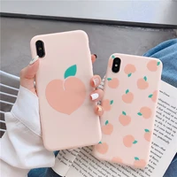 

Fashion Summer Peach Avocado Fruits Soft TPU Phone Case For iPhone XR XS MAX X 8 7 6Plus 6S