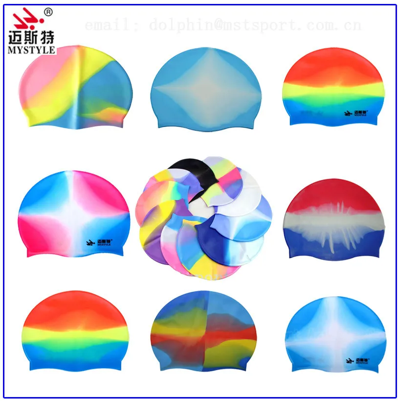 Casual Custom Design Funny Water Drop Swim Cap Buy Adult Funny Swim
