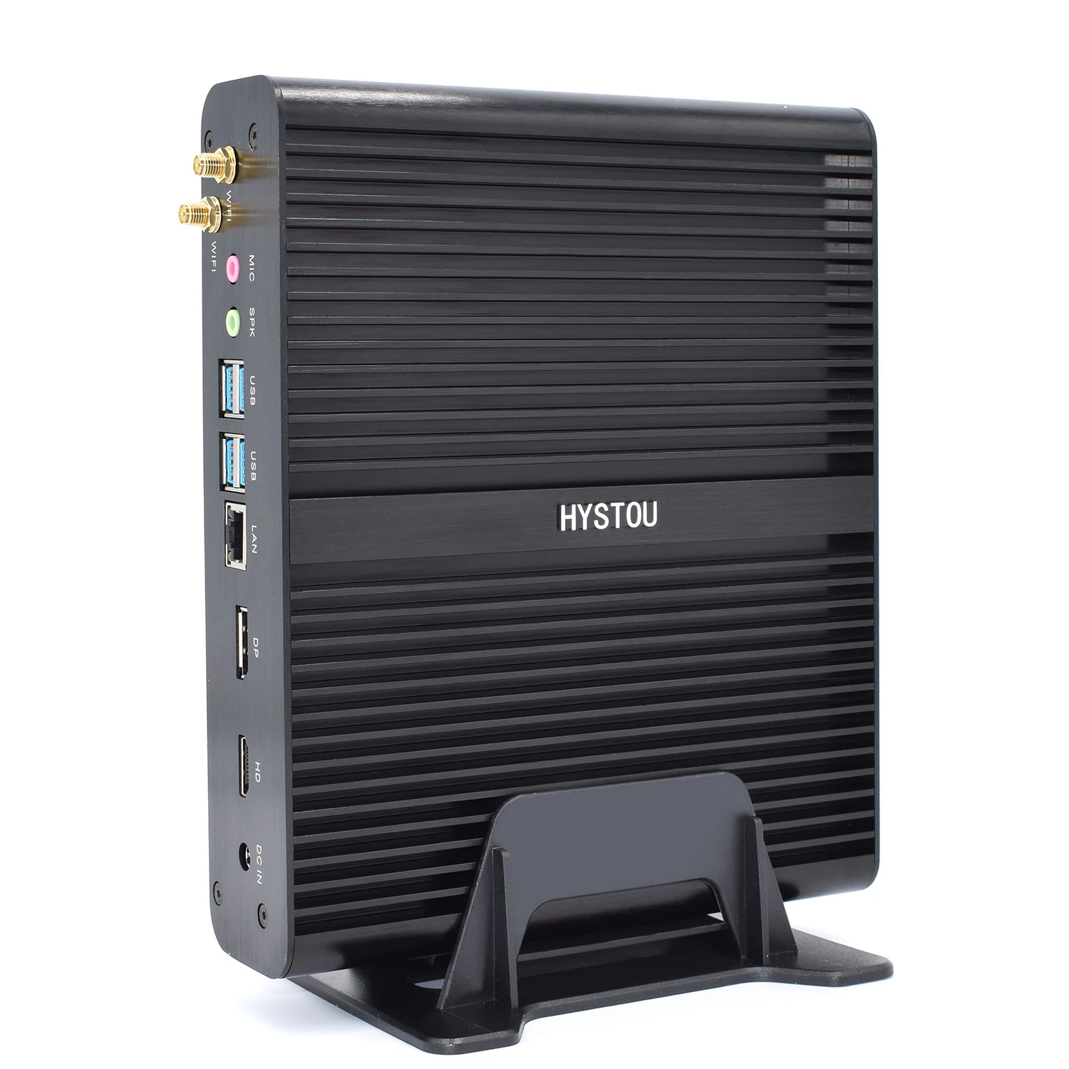 

2019 HYSTOU i7 8550u Fanless Mini PC 12V Computers with dual display Gigabit Lan USB i7 Micro PC X86 MAX 32G DDR4, N/a