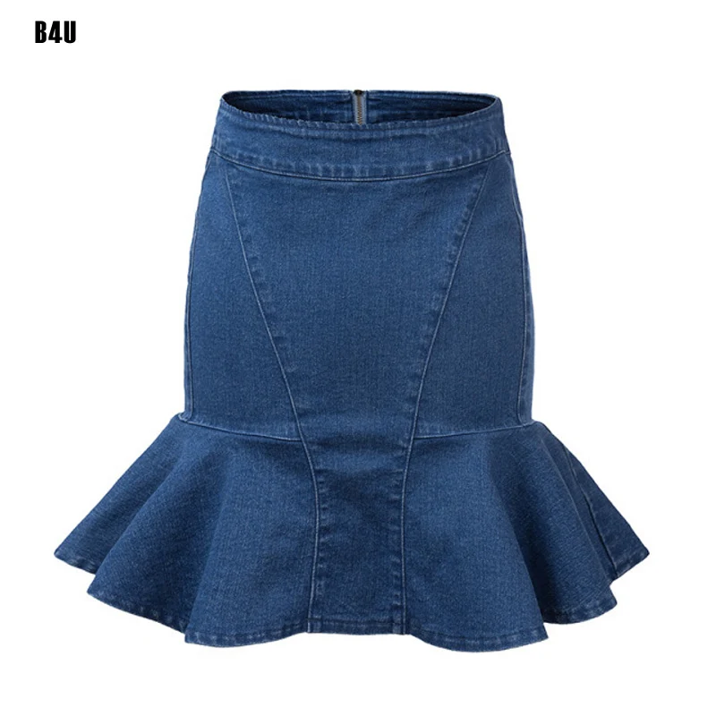 mermaid jean skirt