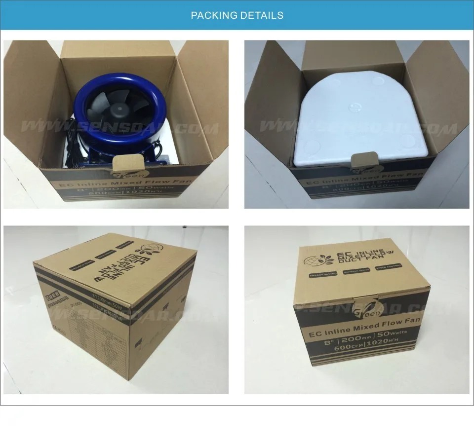 Duct Booster Vent Fan, Inline, 110v -120v, Plastic - detail 60