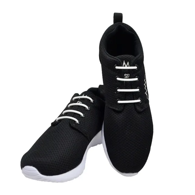 

lazy dress shoe laces elastic no tie shoe laces leather shoelaces, Brown/black/white