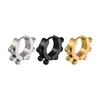 BL-23 Punk Earring With Ball Hip Hop Titanium Mini Hoop Huggie Earrings