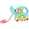 Pull Along Elepgant Toy 3 in 1 Wooden Pull String Toy