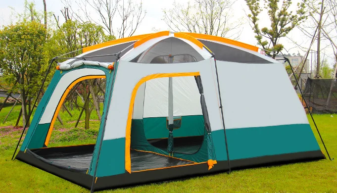 
Wholesale Ultra Big 2 Bedrooms Outdoor Camping Tent For Up to 12 People 4 Season Tent 