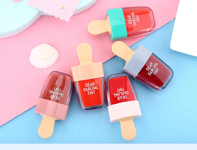 Lolis Ice Cream Fruit Lip Glaze Matte Moisturizing Nonsticky Lip Gloss