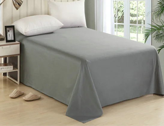 普通染色 50% 聚酯 50% 棉 200tc percale 特大号床单