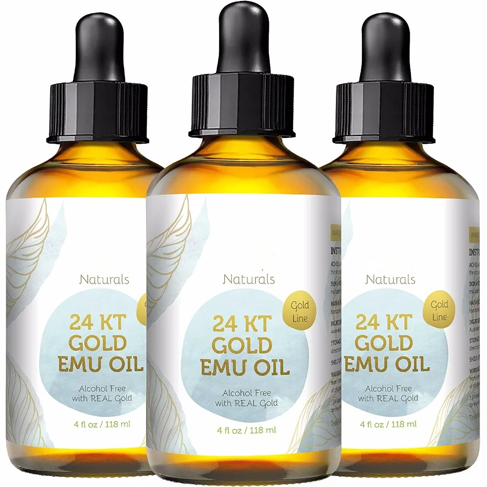 Oem 100% Pure Anti Aging 24k Gold Emu Face Body Oil - Buy 24k Gold Oil