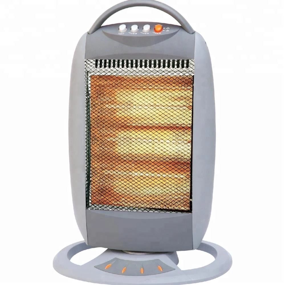 800w/1200w Popular Fan Electric Halogen Heater With Remote Control