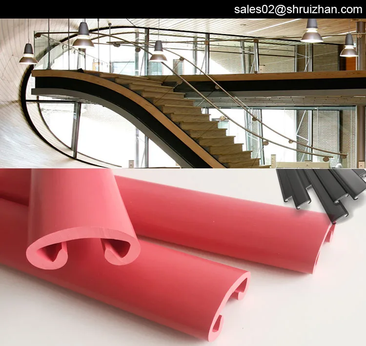 40 mm x 8 mm in assorted colours 1 m PVC plastic handrail cover for staircase