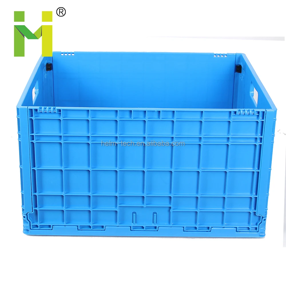 plastic collapsing folding storage crate for milk