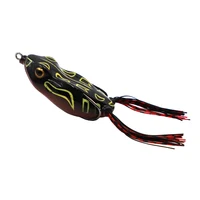 

NOEBY high quality fishing soft lure frog hollow body topwater frog lure china black bass fishing plastic soft lure