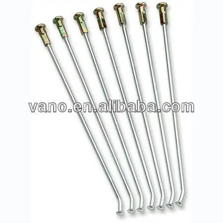 Motorcycle chromed spoke with nipples 161mm