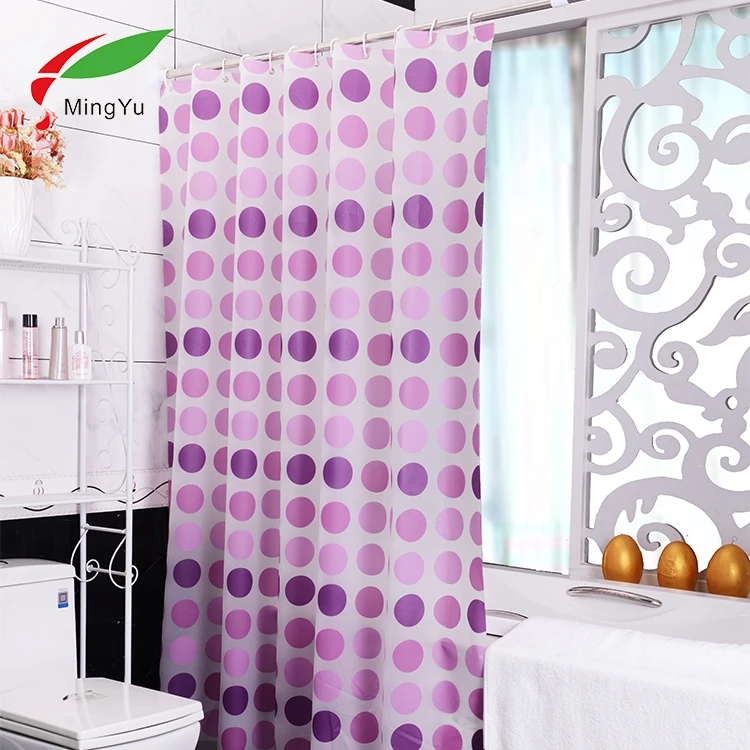 Chinese Custom Shower Curtain PEVA Bath Curtain