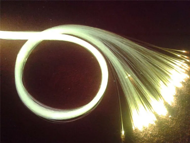 End fiber optic lighting cable side light optic fiber light led sparkle glow light source fiber optics car