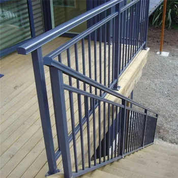 Diseño Moderno De Aluminio De Aleación Escalera Barandilla Con Pvc