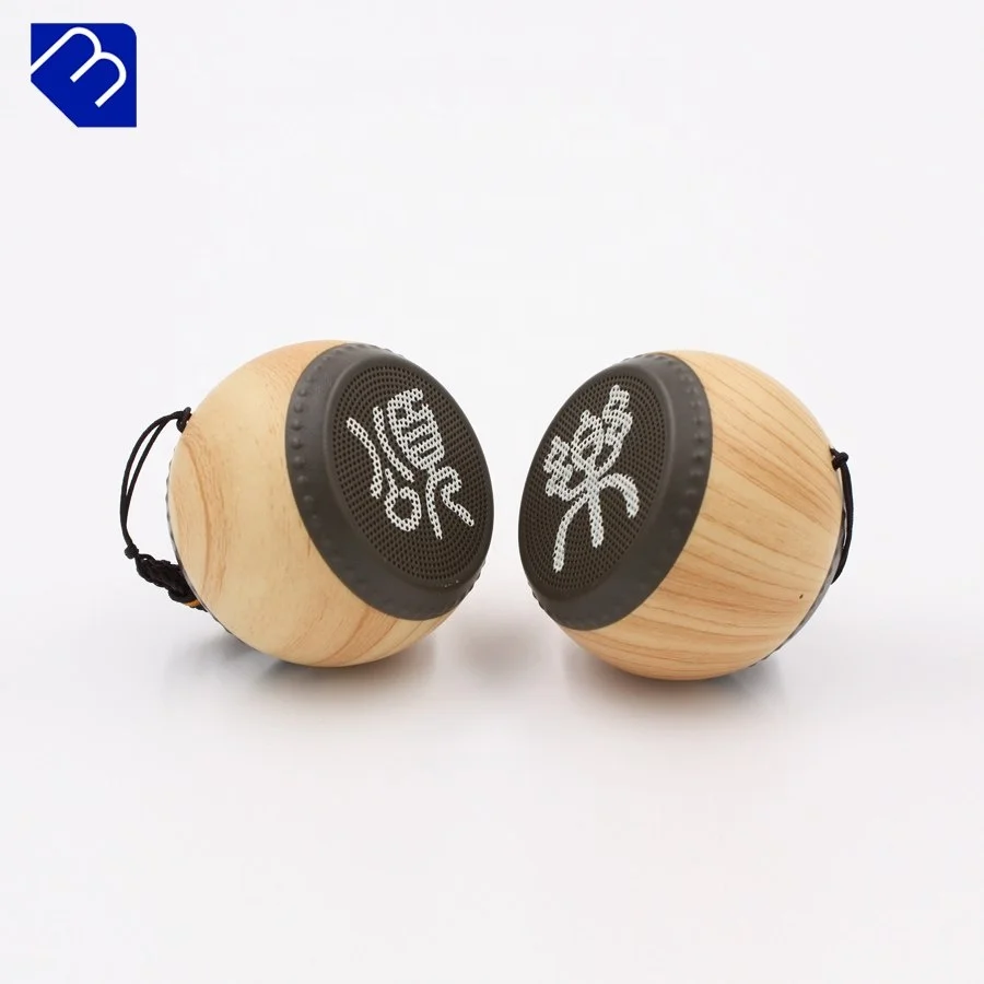 

Portable China Mini Drum Bluetooth Speaker, Woodlike color