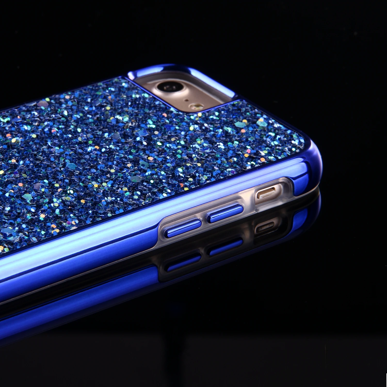 China Manufacturer Bulk Custom Bling Bling Glitter Tpu Pc 2 In 1 Mobile