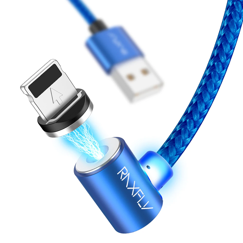 

DHL Free Shipping 1 Sample OK RAXFLY L-TYPE Magnetic Charge USB Cable Magnet Charging Micro USB Type C Cable