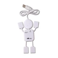 

New Multi USB HUB Splitter High Speed 4 Port USB 2.0 Hub Robot