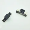 Manufacturer Pin header connector Pitch 1.27mm Dual row with plastic cap Gold plating DIP Straight Angle mating for PCB board