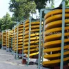 gold sand mineral separator machine spiral chute machine