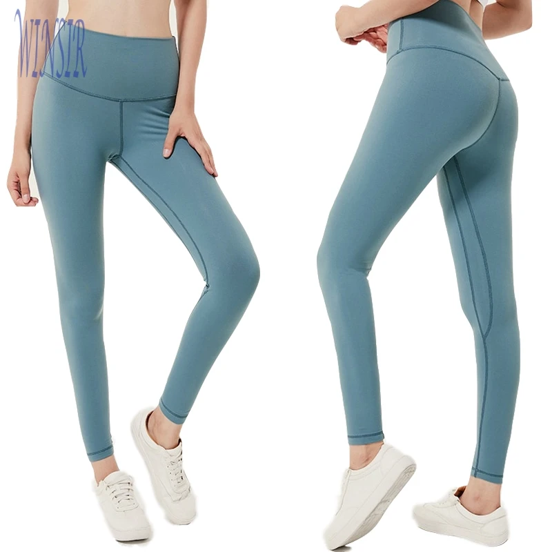 

Athletic Apparel Manufacturer Women Nylon Spandex Compression Yoga Pants With Pocket Stretch High Waisted Workout Leggings Sport