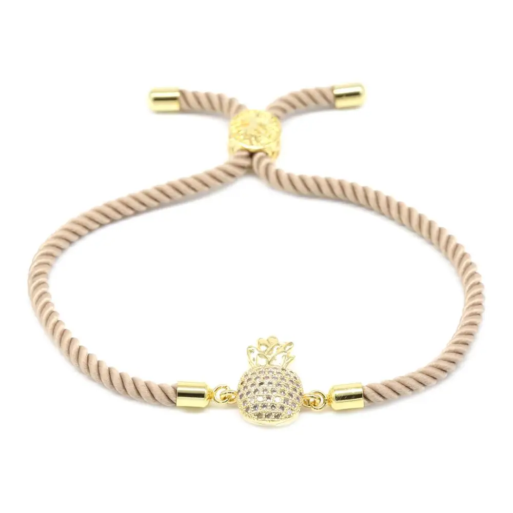 

Cute Pineapple Connector 18K Gold Bracelet Diy 18K Gold Bracelet Cheap Price Bracelet, Gold;rose gold;silver;black