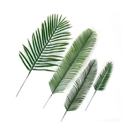 

ZERO Wholesale Lifelike Real Plastic Tropical Artificial Palm Leaves for Home Garden Decoration