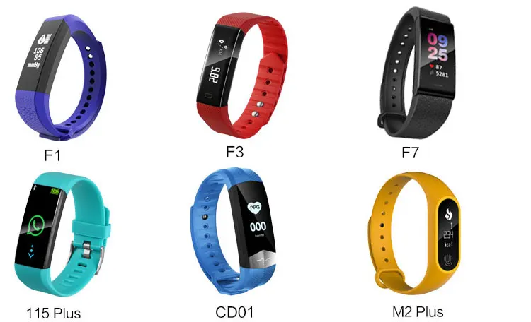OEM Manufactory Wholesale BT 4.0 Bracelet Smart Watch F3 Smart Band