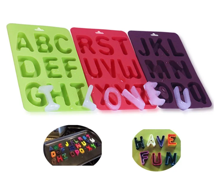 

Set of 4 silicone letter cake mold , cake mold silicone, cake silicone mold, Colorful and customized