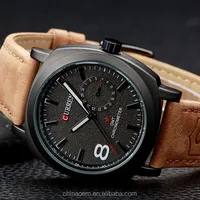 

Fashion CURREN Brand Men Wristwatches Leather Strap Clocks Japan Movement Quartz Watches for Men Dress Relogio Hours wristwatch
